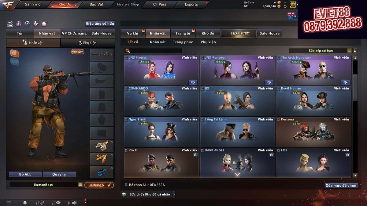 shop acc cf uy tin gia re
